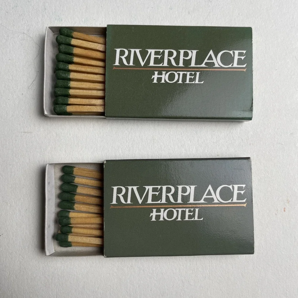 Vintage Matchbox Riverplace‎ Hotel Lot of 2 Westcoast Grand Collectible Antique